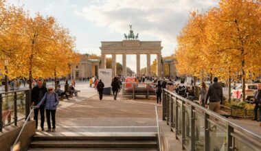 Brandenburg Gate in Autumn, Berlin