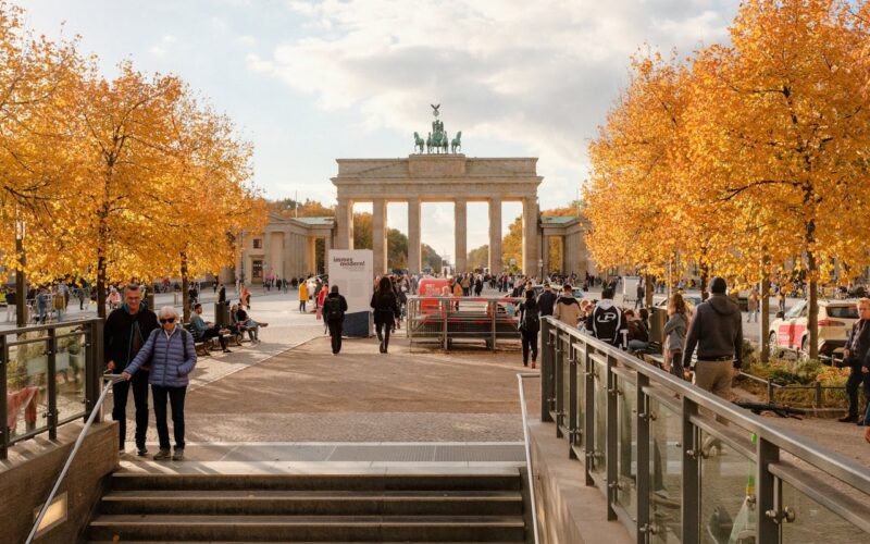 Brandenburg Gate in Autumn, Berlin