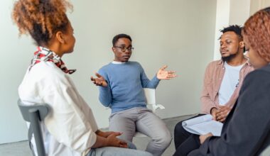 People in a Group Psychotherapy Session