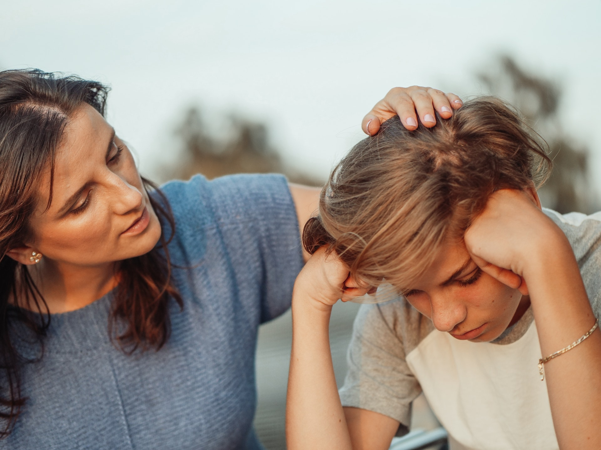 A person setting boundaries while supporting a loved one with depression