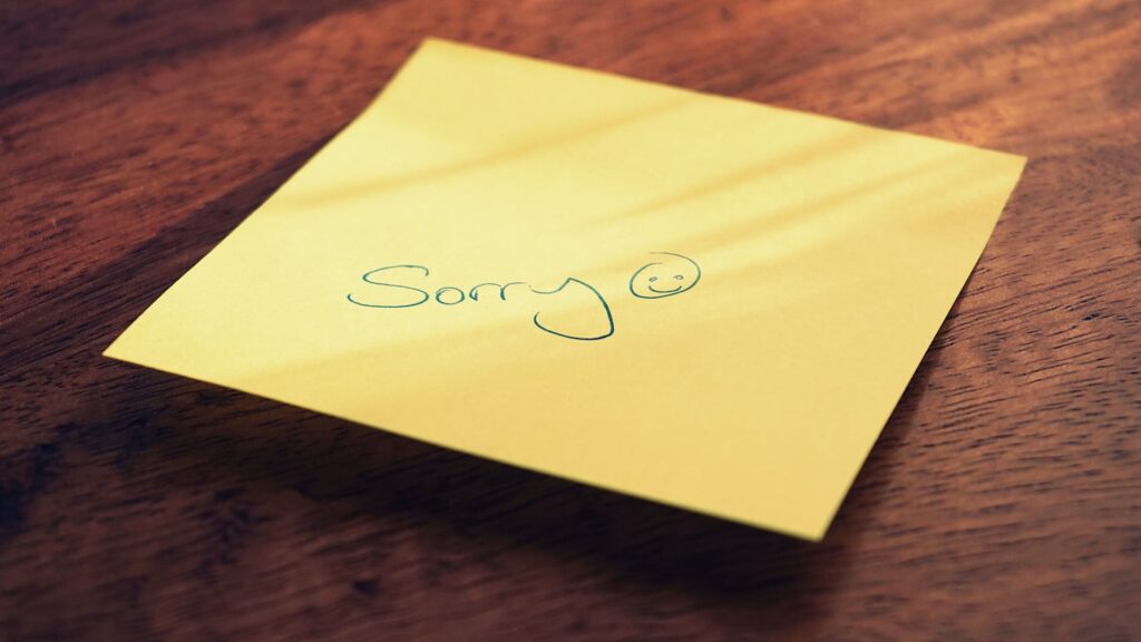 how to apologise in a relationship