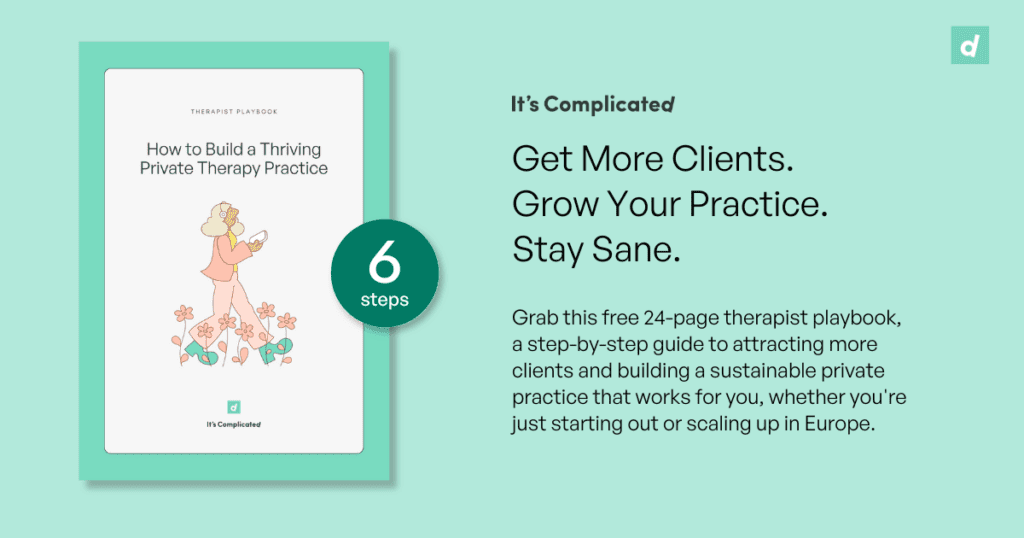 Therapist Playbook preview
