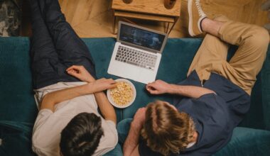 Friends Watching a Show